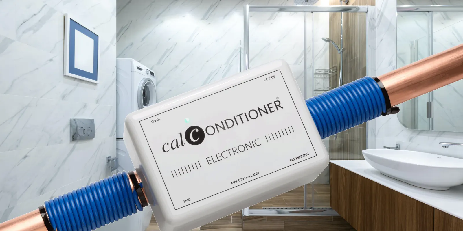 Calconditioner is a home water softening solution. 