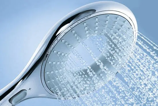 A clean showerhead without limescale